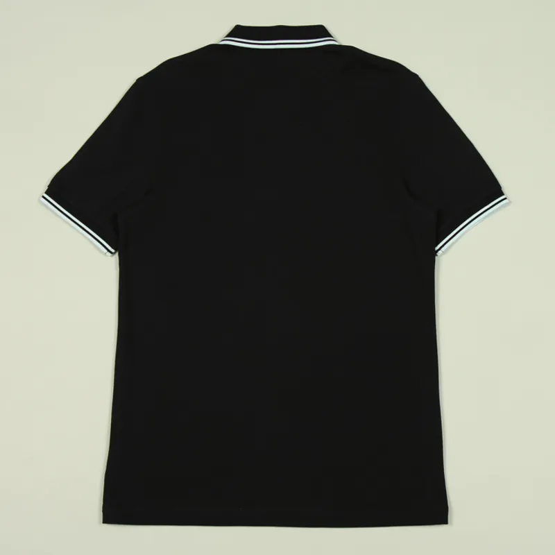 Fred Perry Twin Tipped Polo Shirt M3600 - Black/Light Ice-2